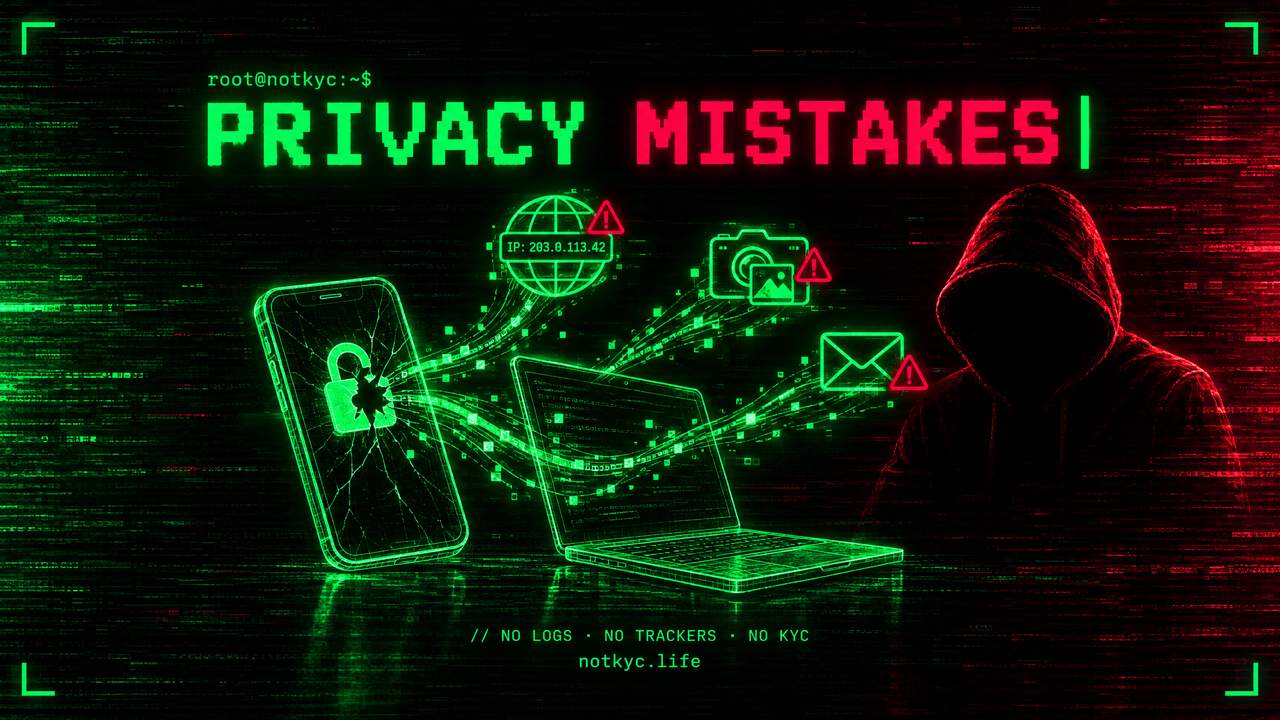 12 Crypto Privacy Mistakes That Expose Your Identity (2026)