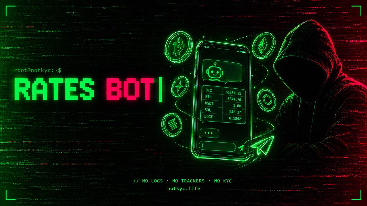 Crypto Rates Telegram Bot: Live No-KYC Rates in Any Chat