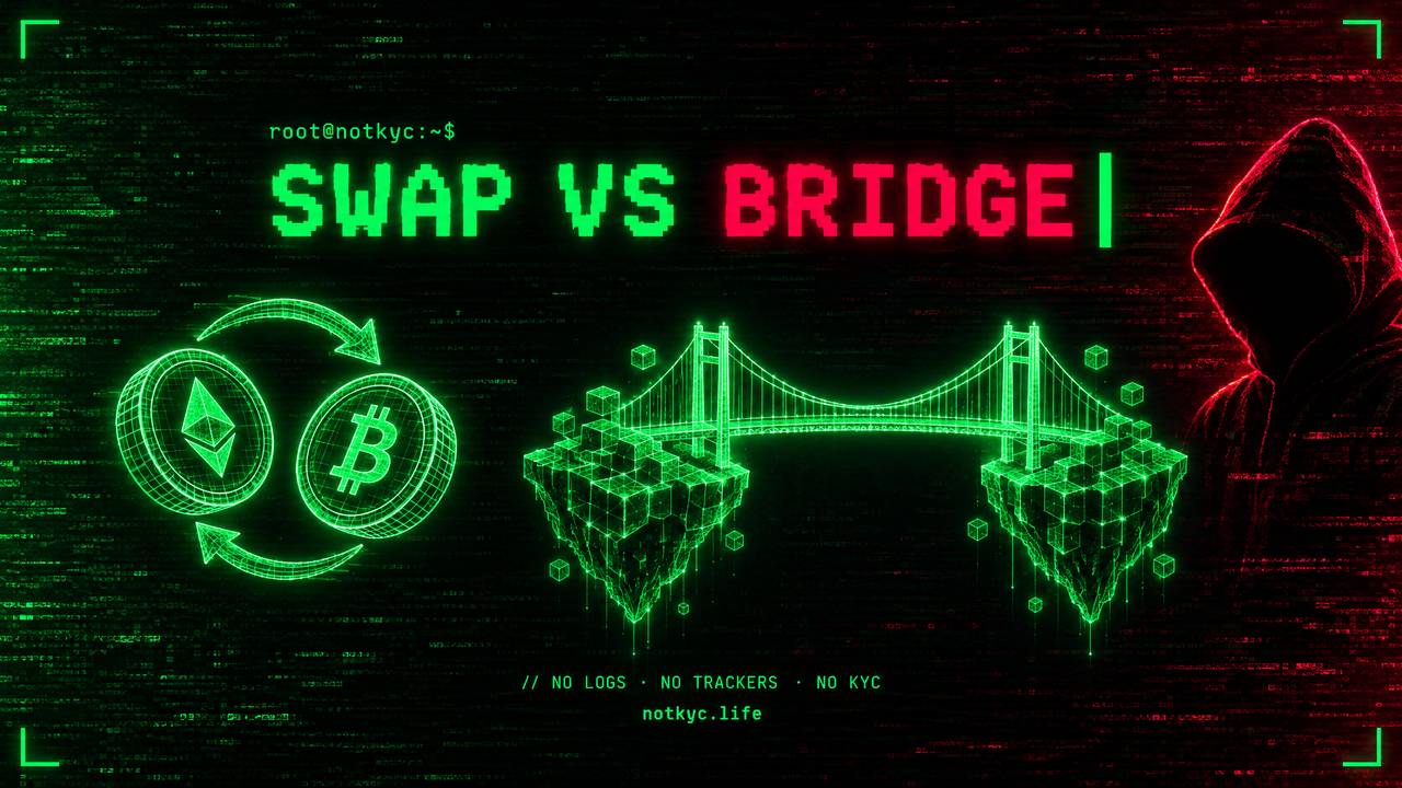Crypto Swap vs Bridge: What's the Difference and Which Is Safer? (2026)