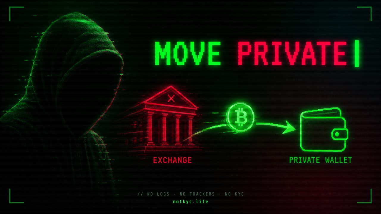 How to Move Crypto Off a KYC Exchange Privately (2026)
