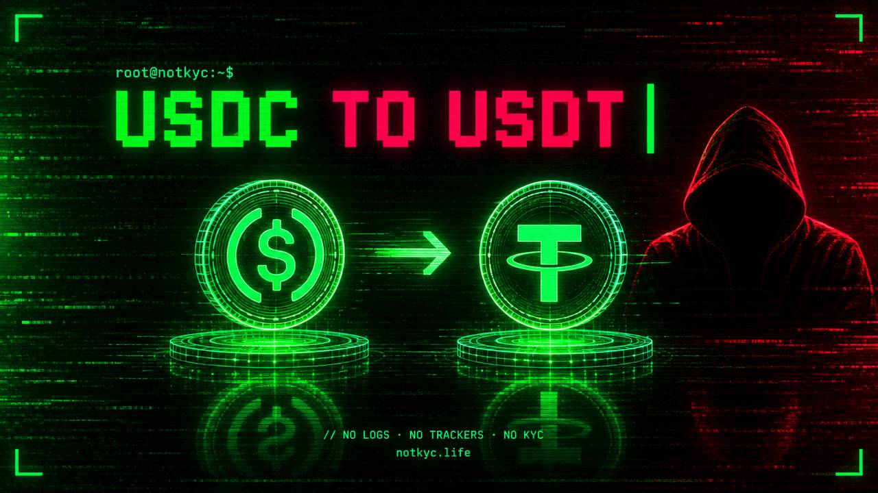 How to Swap USDC to USDT Without KYC (Any Network, 2026)