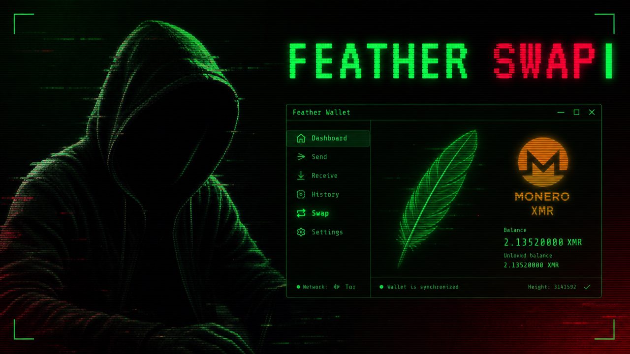 How to Swap XMR From Feather / Monero GUI Wallet (No KYC)